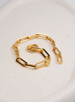 Val Paper Clip Chain Bracelet